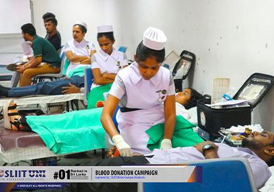Blood Donation Campaign Organized by SLIIT Metro Campus Students