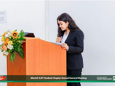 iMechE Student Chapter of SLIIT's Annual General Meeting 2024,