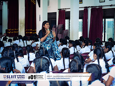 SLIIT at Nalanda Girls' Central College, Minuwangoda