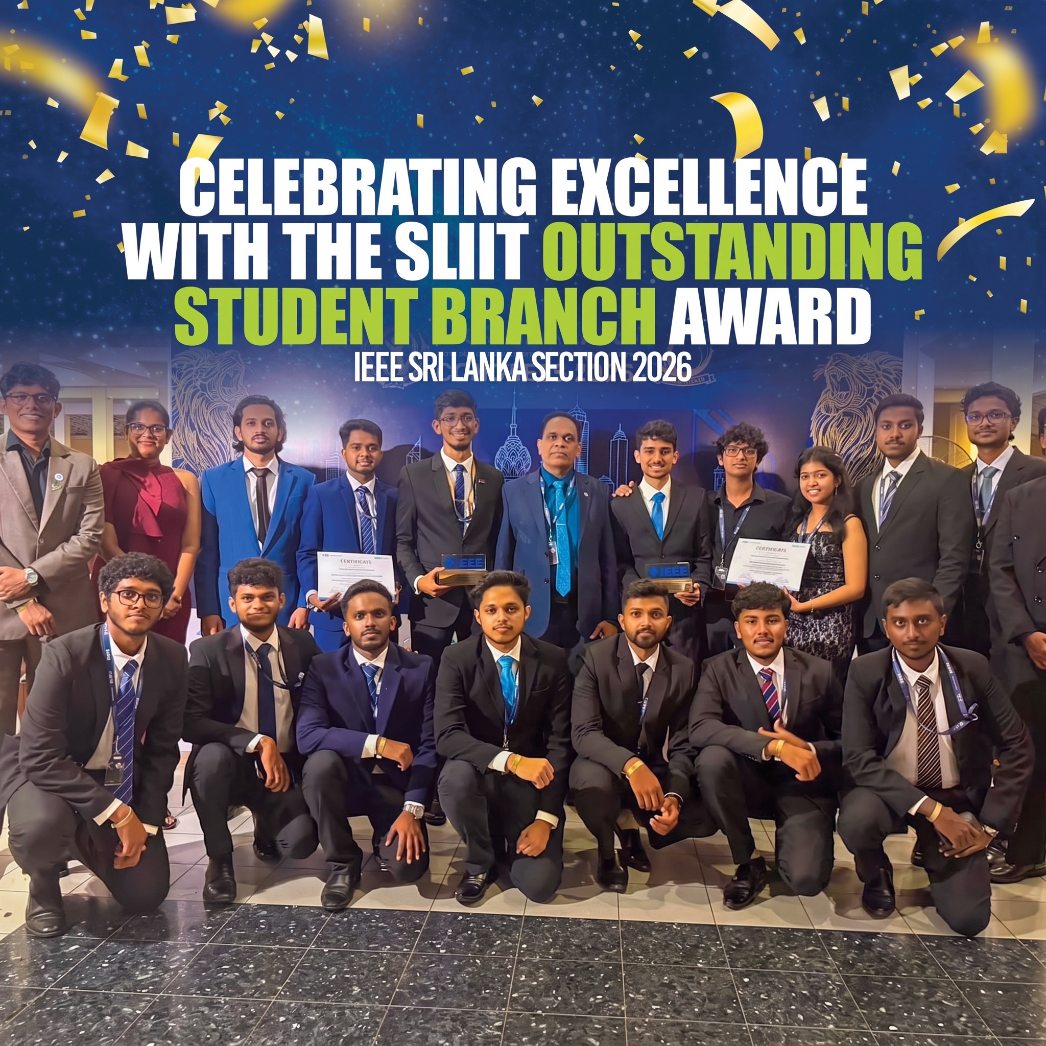 IEEE SLIIT Clinches Outstanding Student Branch Award at IEEE Sri Lanka...