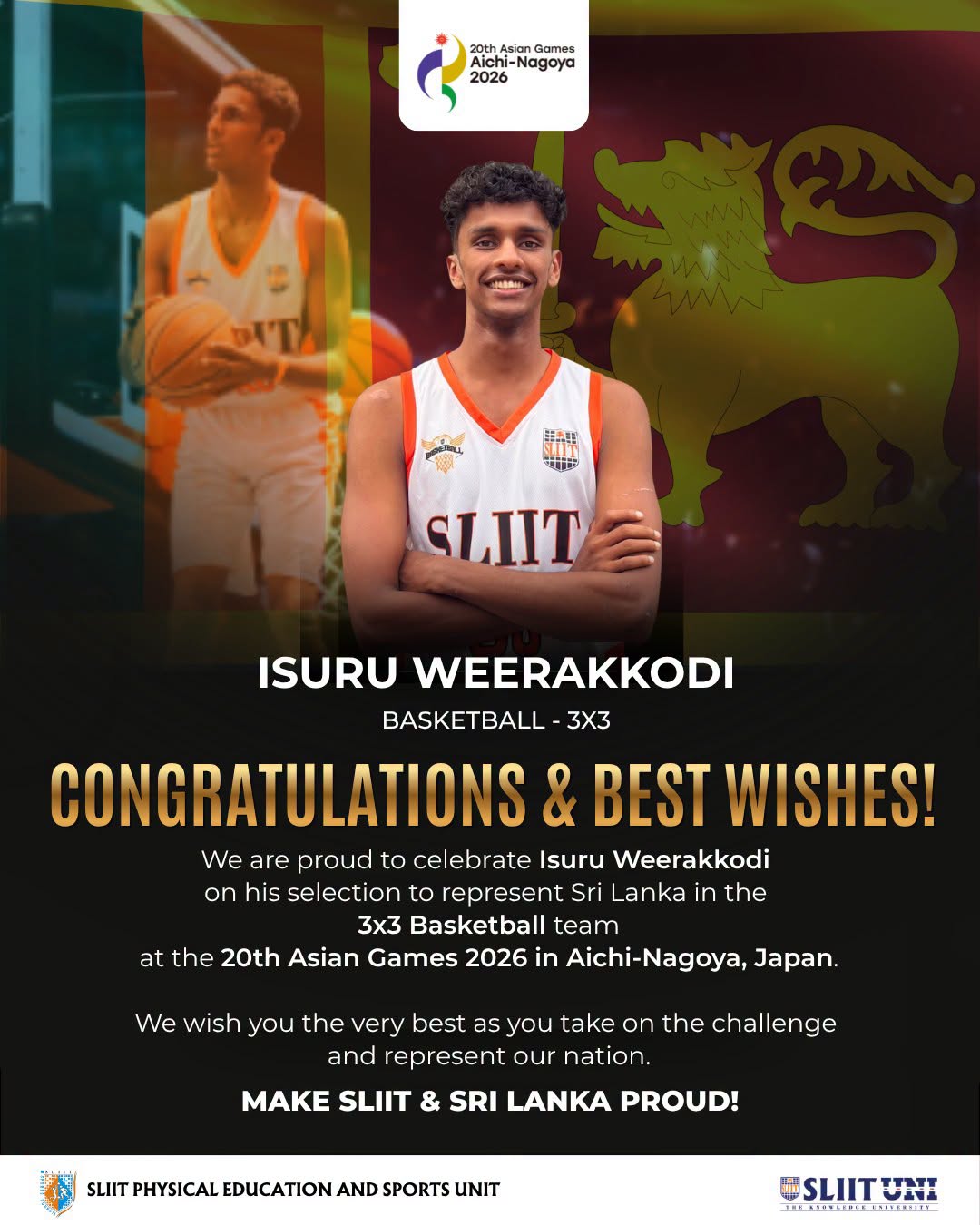 SLIIT Pride on the International Stage: Isuru Weerakkodi Selected for...