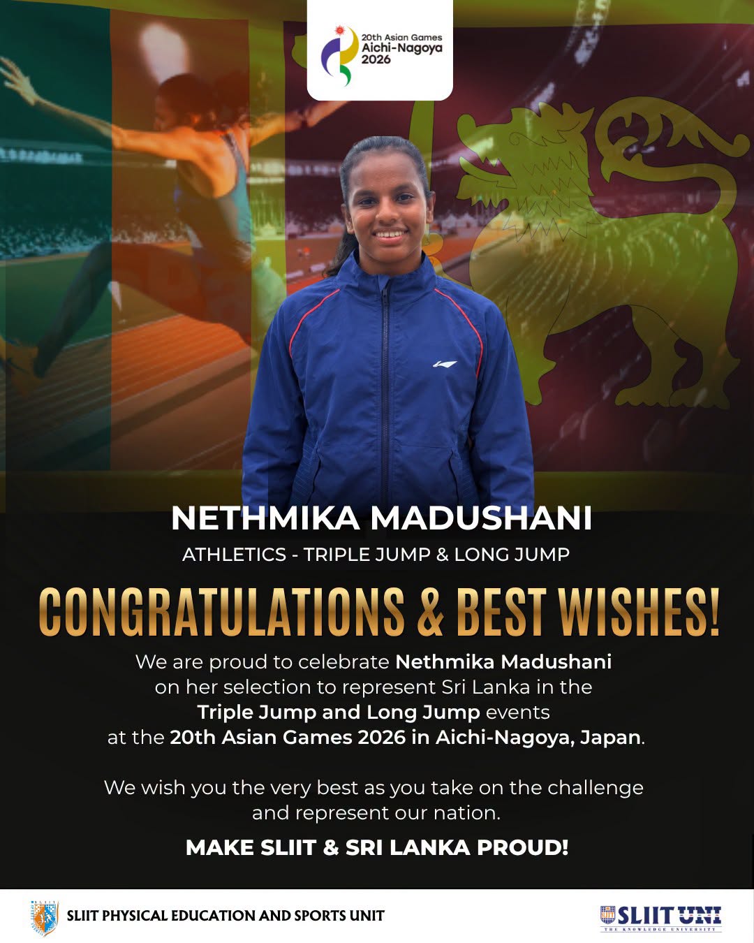 SLIIT Pride on the International Stage: Nethmika Madushani Selected fo...